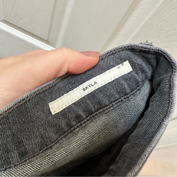 Citizens of humanity, Skyla, high rise straight leg, jeans, black gray 25 COH - Picture 9 of 10